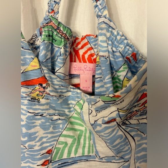 EUC Lilly Pulitzer Lockwood Dress Get Nauti Sailboats - Picture 4 of 4